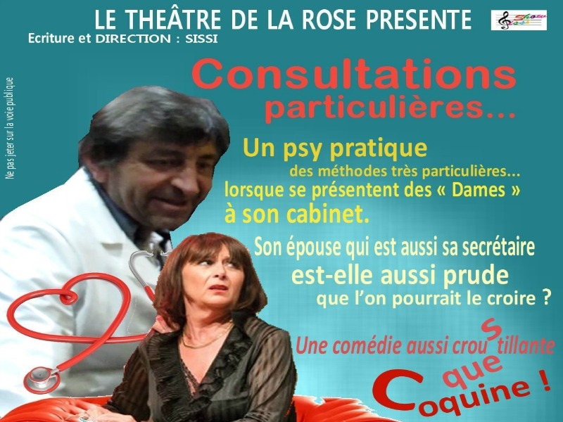 Théâtre : "Consultations particulières" par le théâtre de la Rose