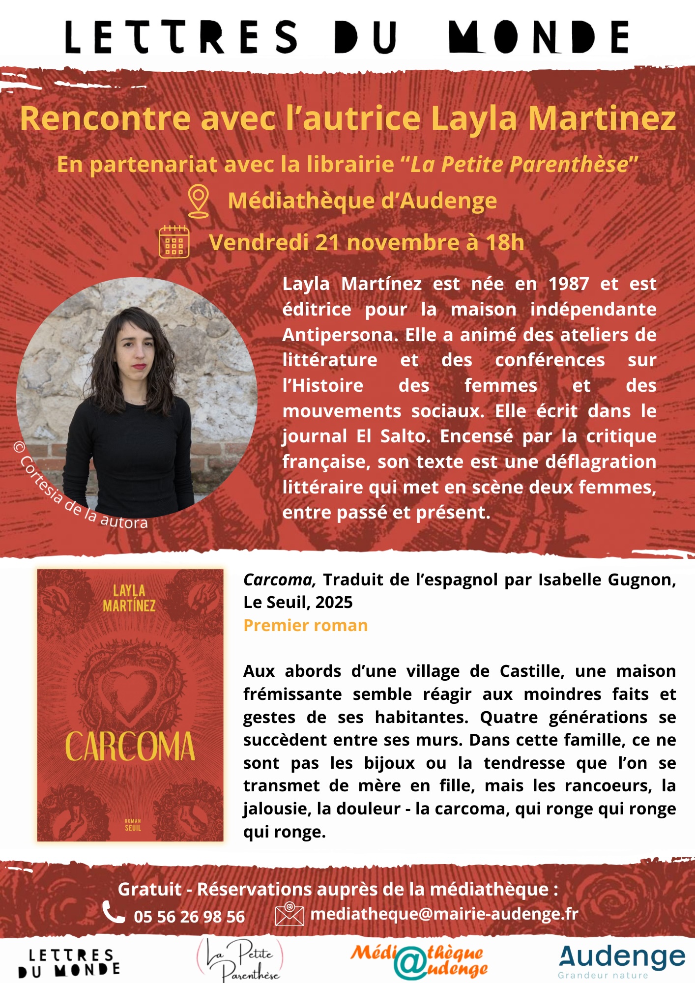 Lettres du monde : rencontre avec l&rsquo;autrice Layla Martinez