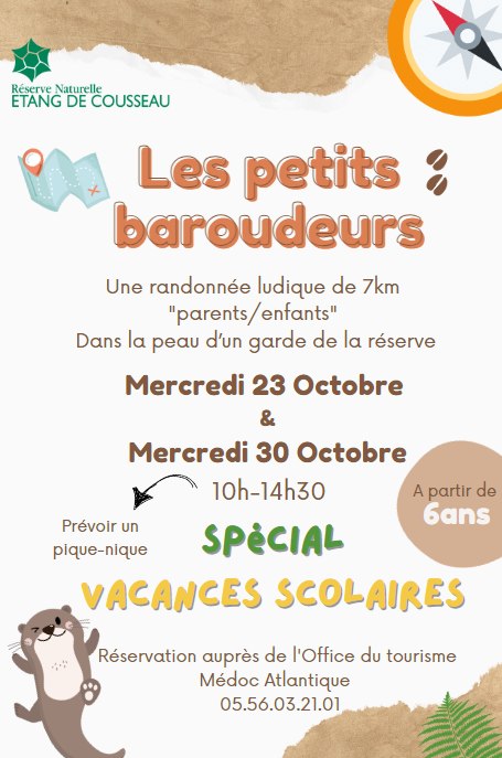 23.10 et 30.10 petits baroudeurs