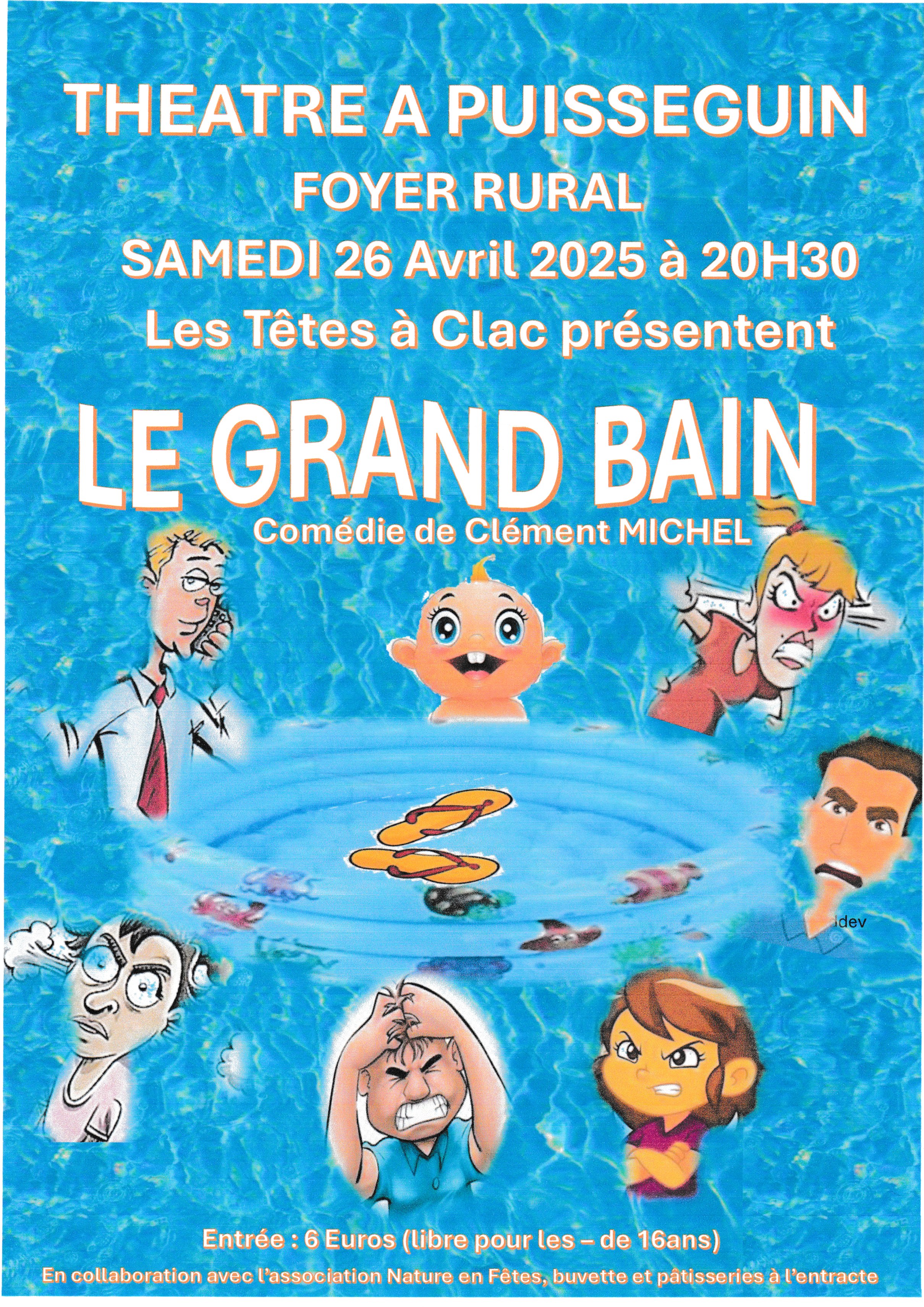 Théâtre à Puisseguin - LE GRAND BAIN