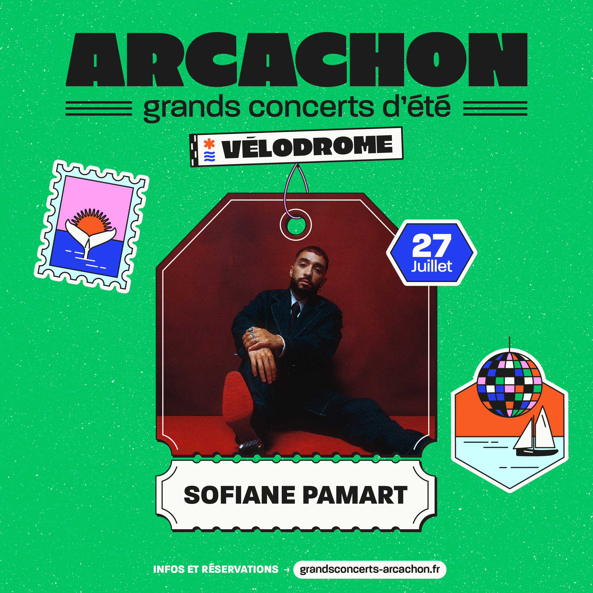Grands concerts d’été : Sofiane Pamart et Solann au Vélodrome