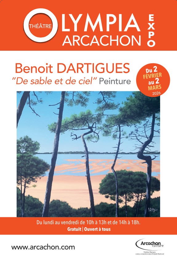 Exposition de peinture « De sable et de ciel » par Benoit Dartigues