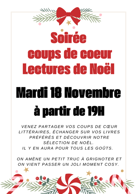 Soirée coups de coeur de Noël à La petite Parenthèse