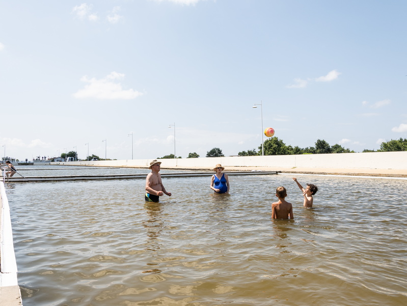 Le bassin de baignade d'Audenge