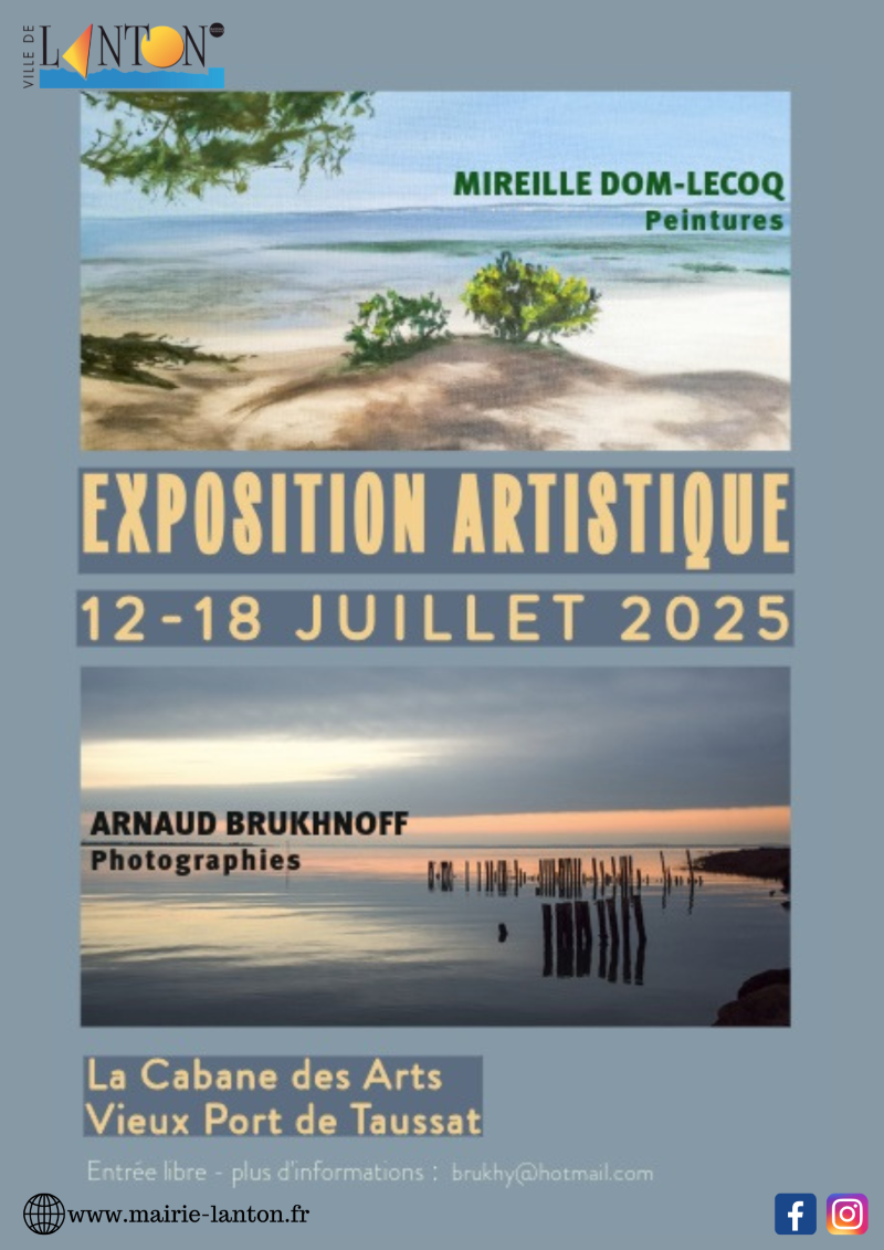 Exposition Cabane des Arts : Mireille Dom-Lecoq et Arnaud Brukhnoff