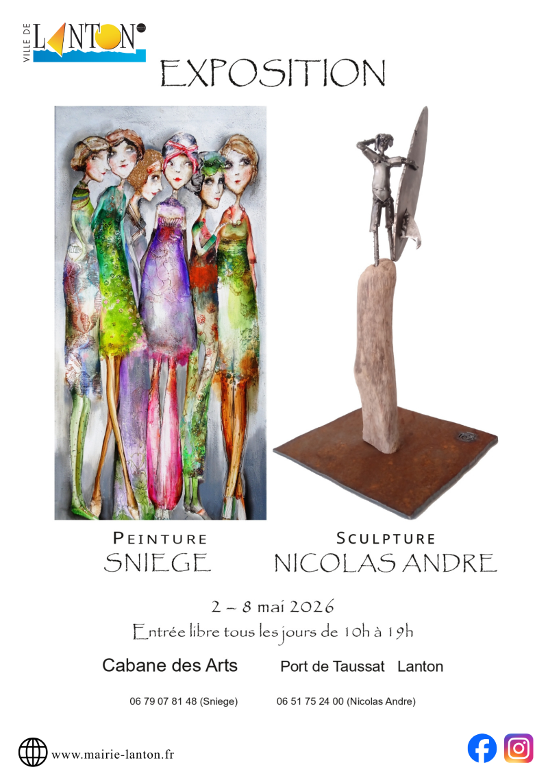 Exposition Cabane des Arts : Sniege et Nicolas Andre