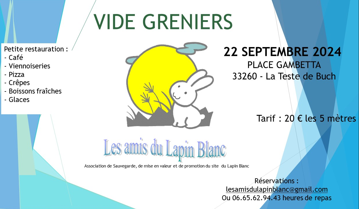 Vide Grenier par les Amis du Lapin Blanc
