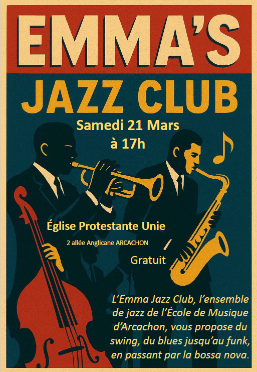 Concert de L’EMMA JAZZ : Ensemble de l’Ecole de Musique d’Arcachon