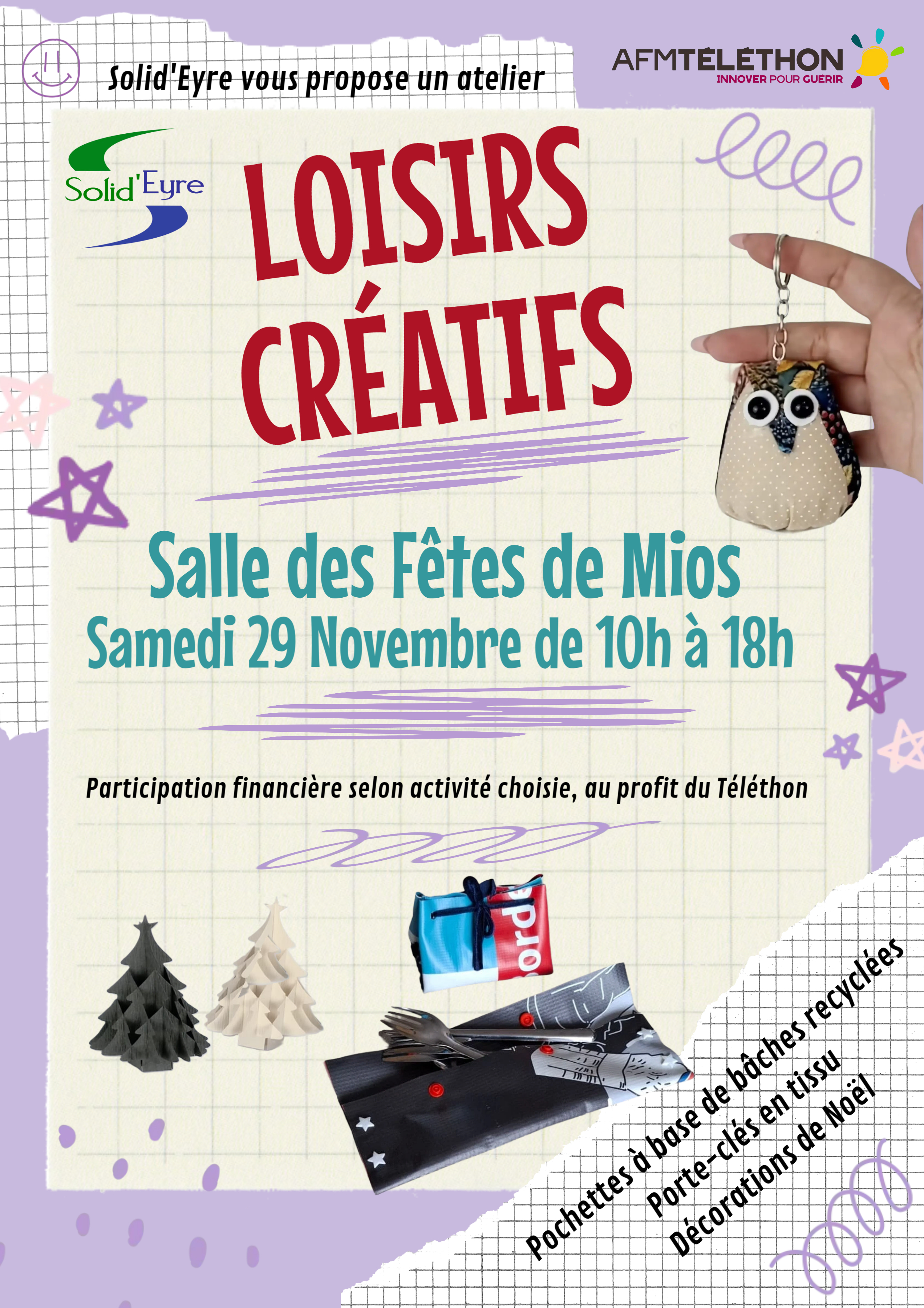 Ateliers loisirs créatifs et soirée danse