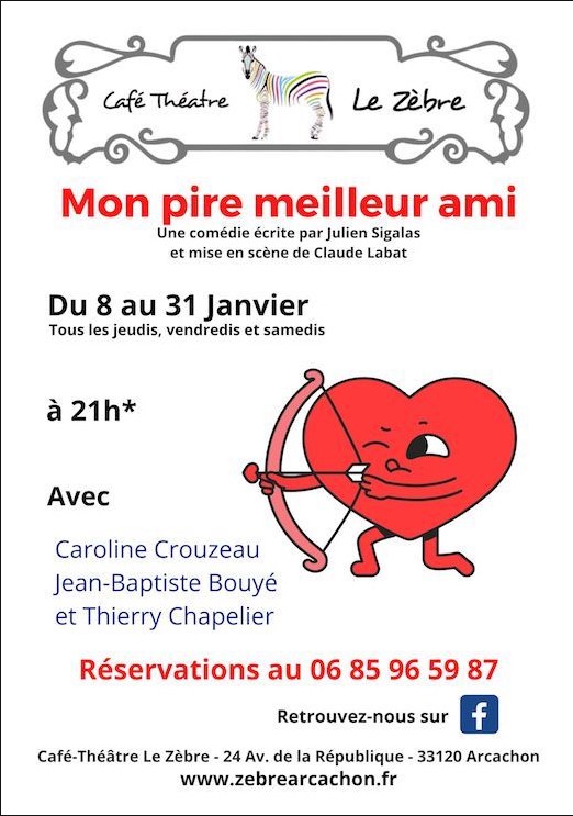 Café théâtre Le Zèbre : Mon pire meilleur ami