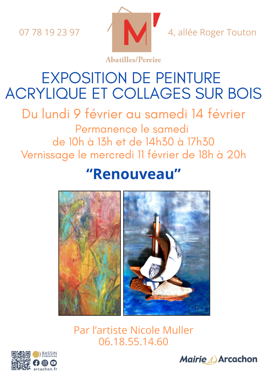 Exposition « Renouveau » – M&rsquo; Les Abatilles / Pereire
