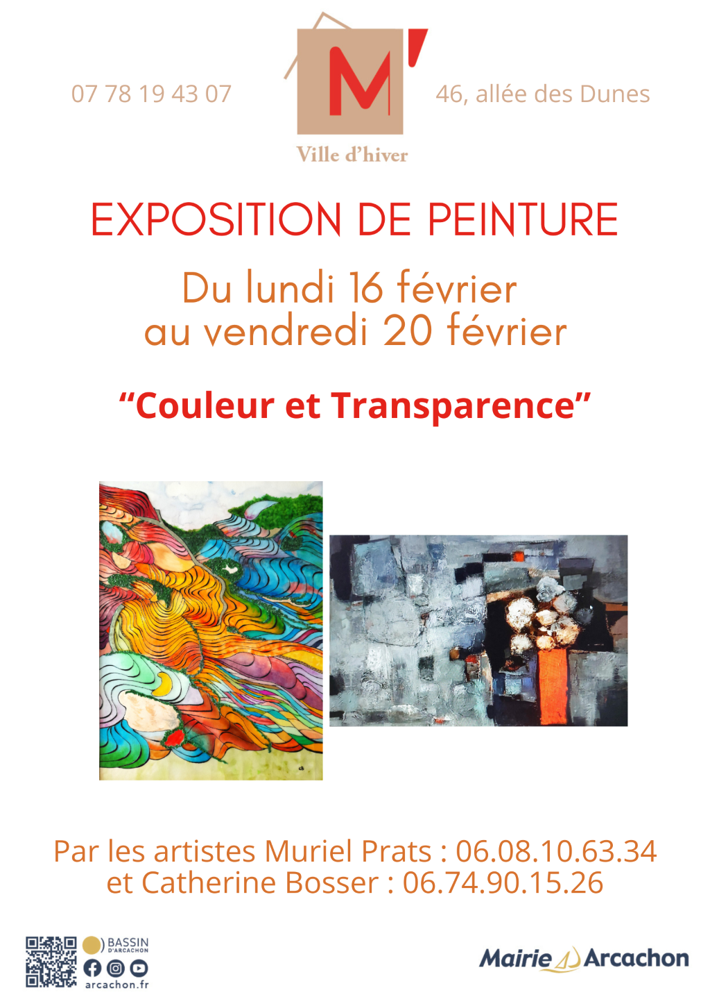 Exposition « Couleurs et Transparences » – M&rsquo; La Ville d&rsquo;Hiver