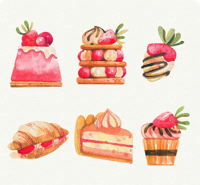 Atelier Aquarelle gourmande – Printemps à la pâtisserie