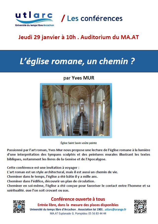 Conférence : « L&rsquo;église romane, un chemin ? » par Yves MUR