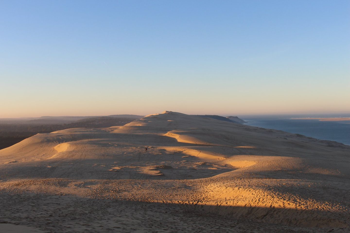 Lever du soleil sur la dune du Pilat