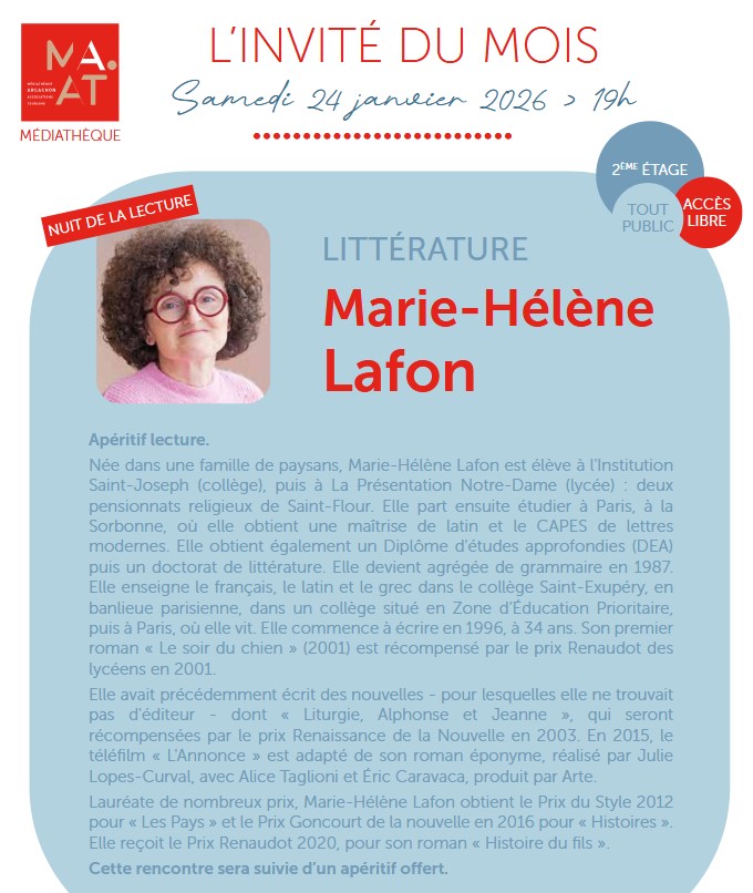 L&rsquo;invité du mois : Marie-Hélène Lafon