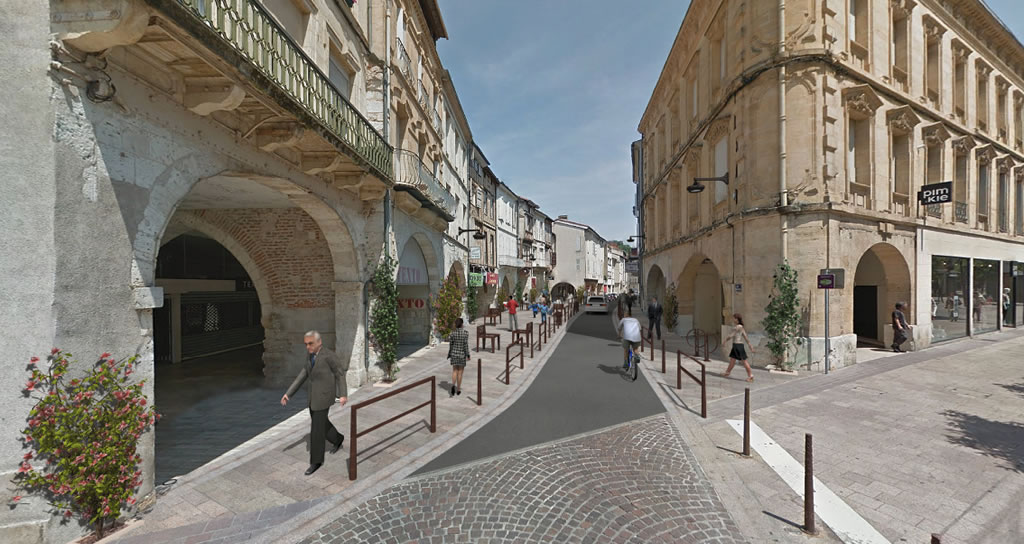 Agen, les Cornières