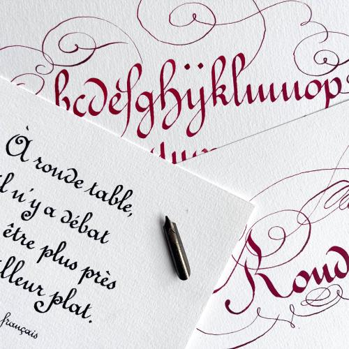 Introductory course in French Round Calligraphy
