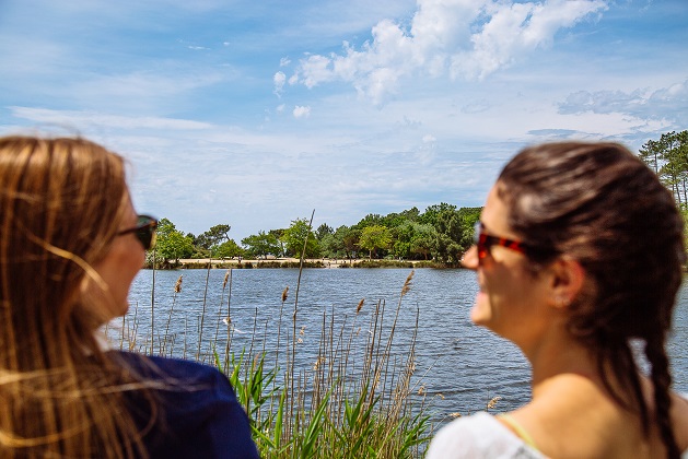 Départ depuis l'entrée du Site Naturel Sensible