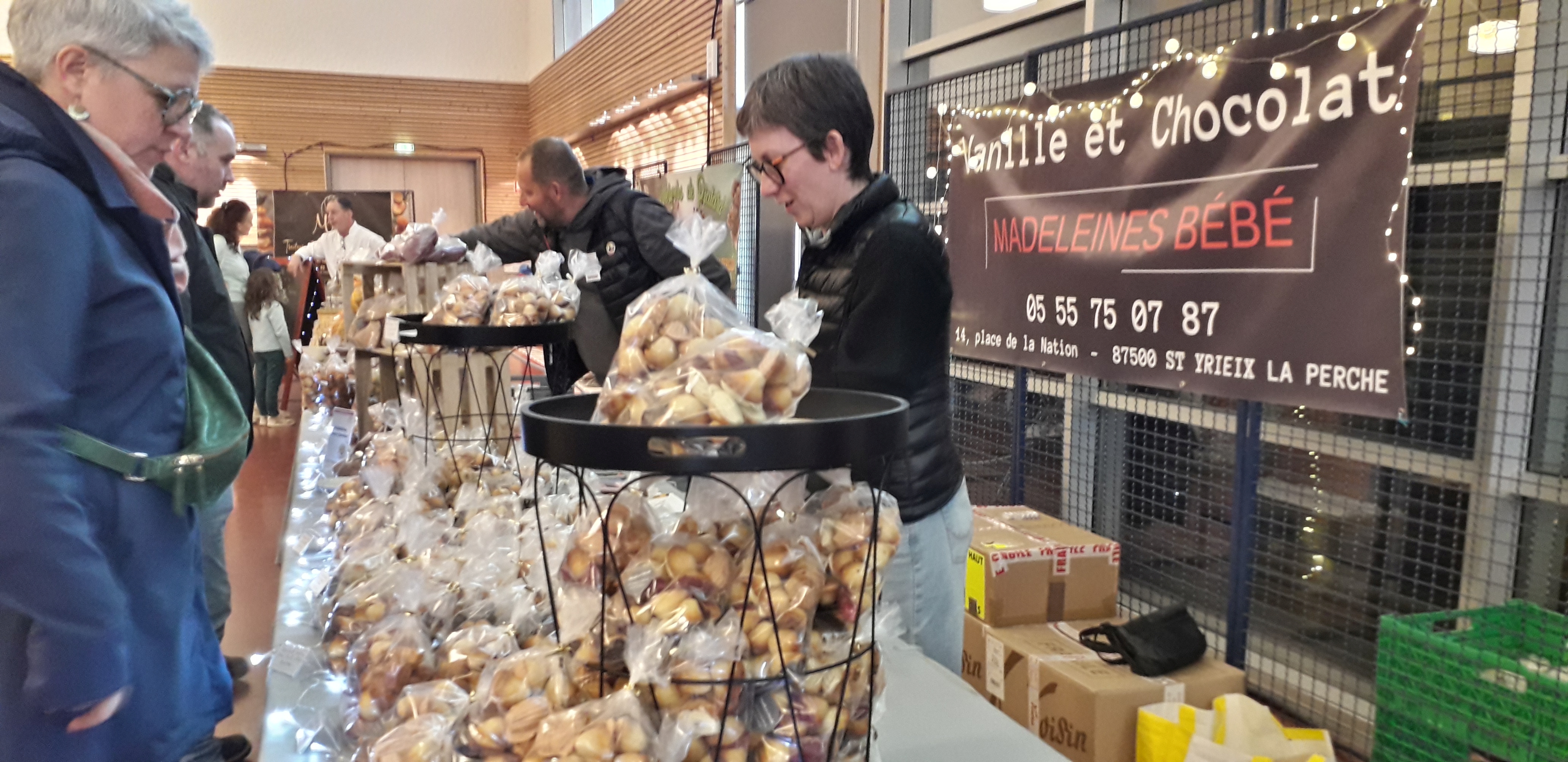 vanille et chocolat madeleine Bébé