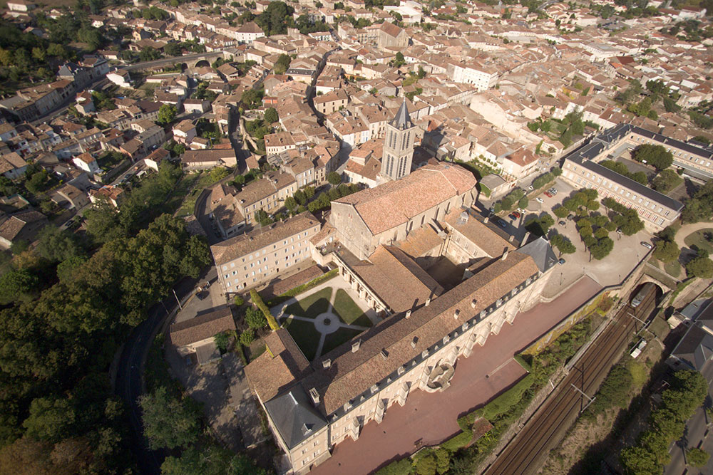 Vue aérienne de La Réole