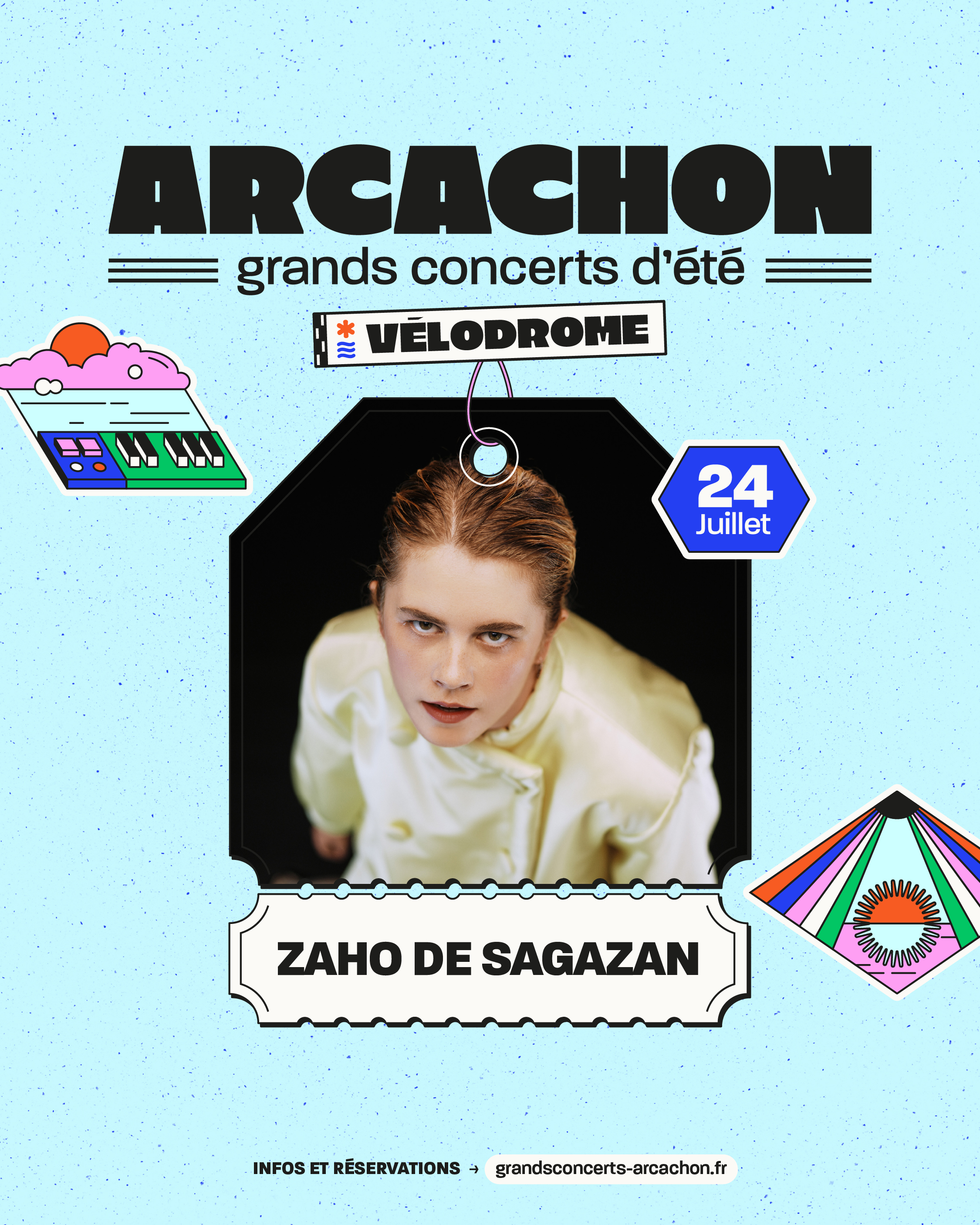 Grands concerts d’été : Zaho de Sagazan au Vélodrome